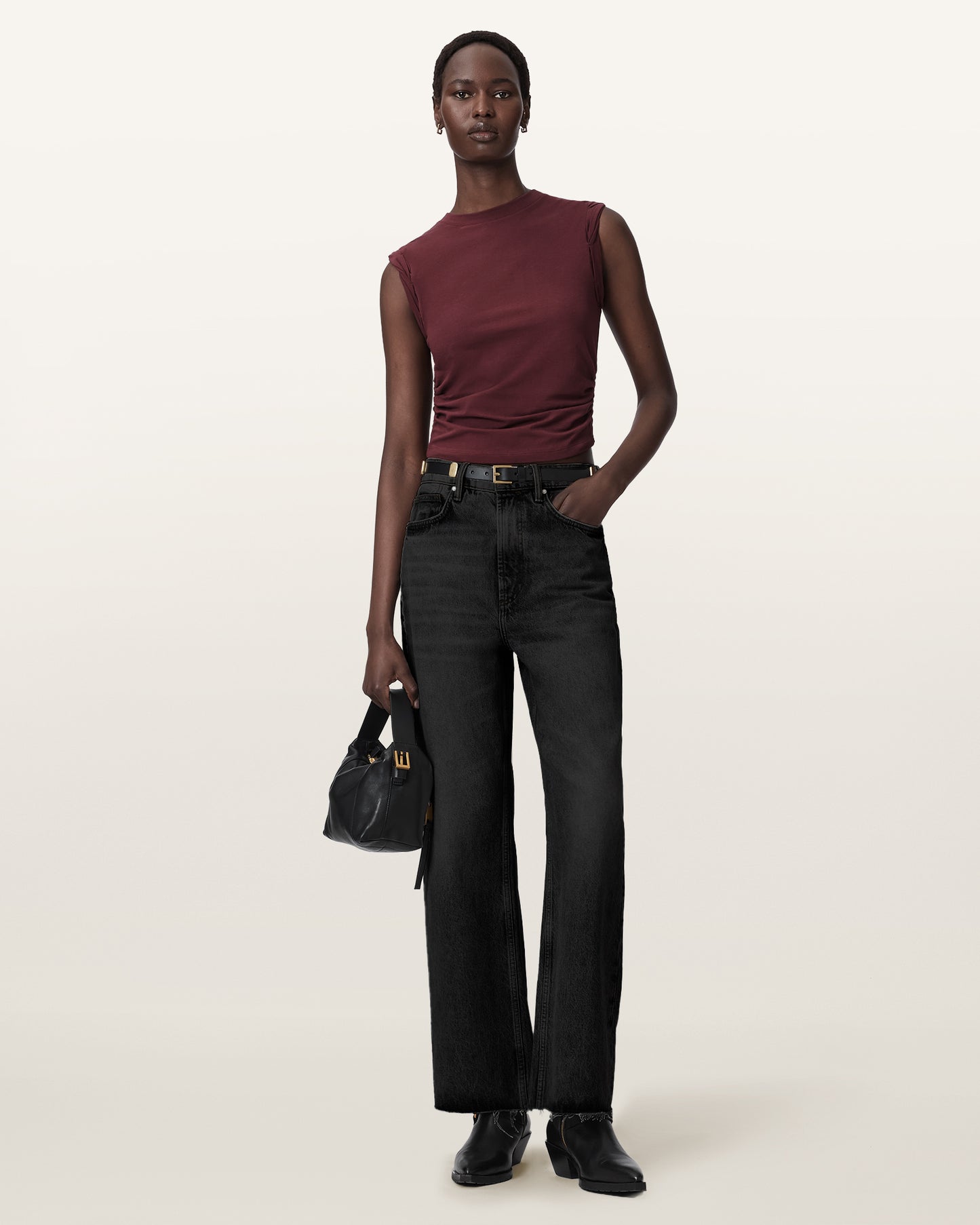 BURNT RED Color West Tank from AllSaints