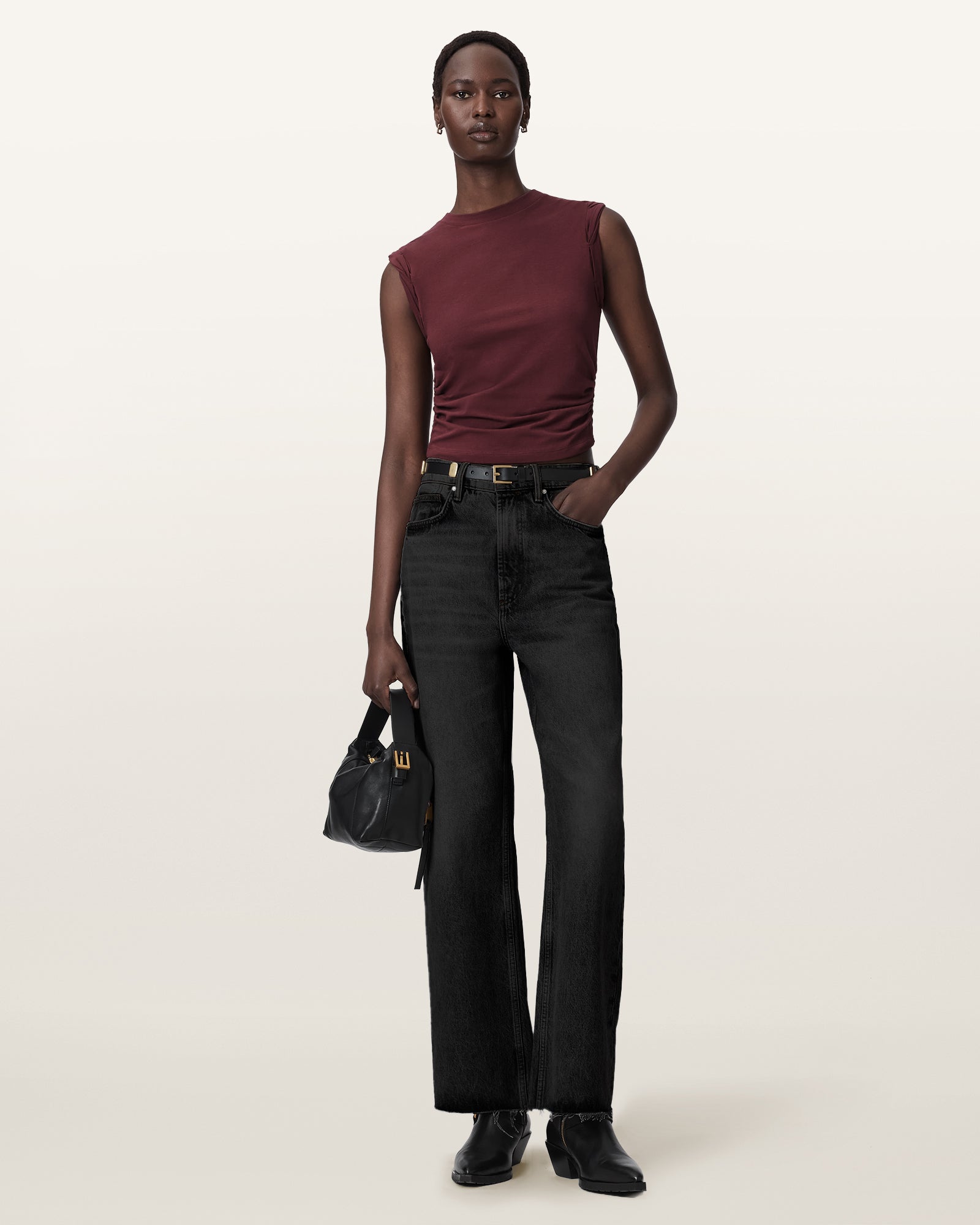 BURNT RED Color West Tank from AllSaints