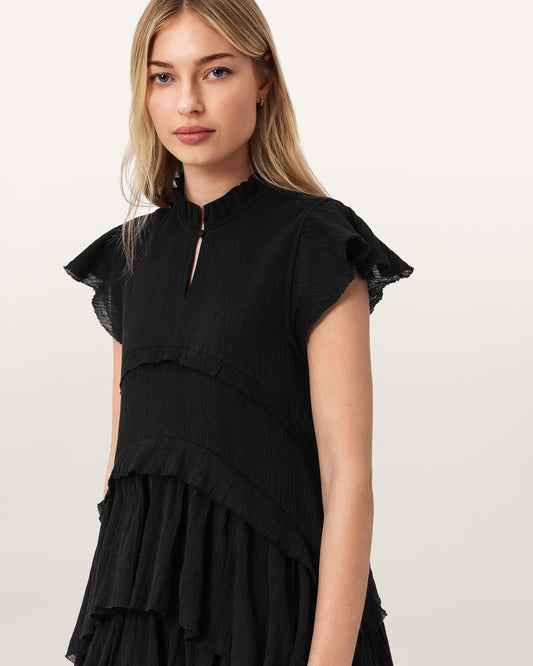 Black Color Cavarly SSmini Dress from AllSaints