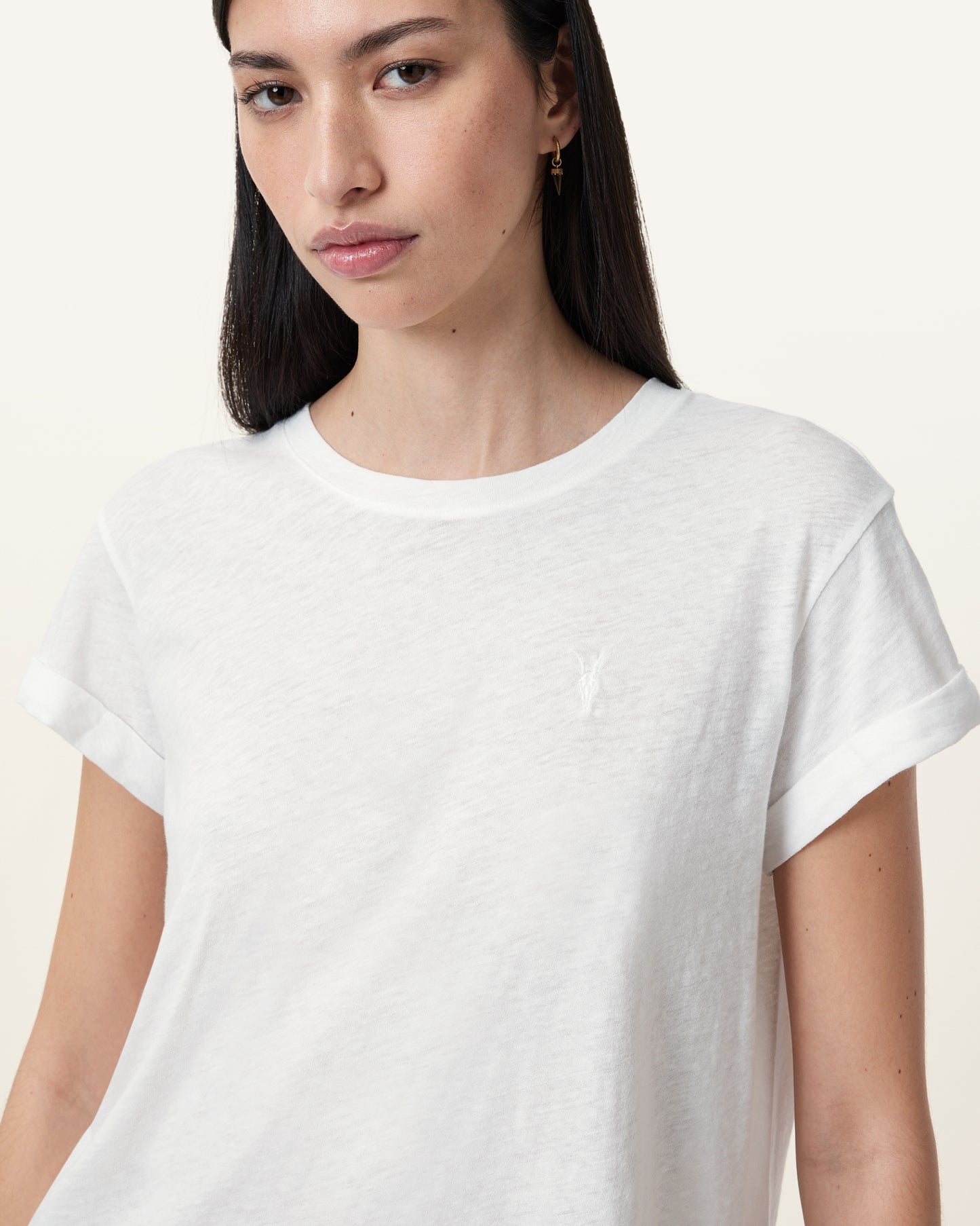 Chalk White Color Anna Ramskull Tee from AllSaints