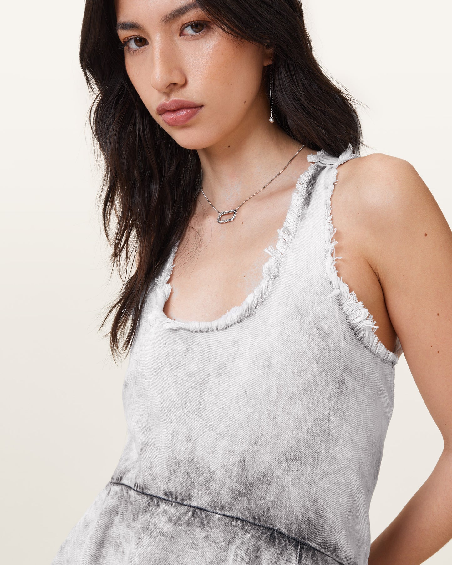 DENIM GREY Color Cavarly Mini Dress from AllSaints