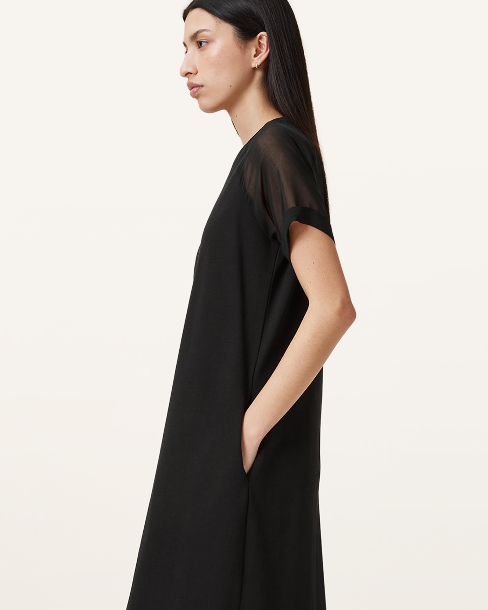 Black Color Annie Maxi Dress from AllSaints