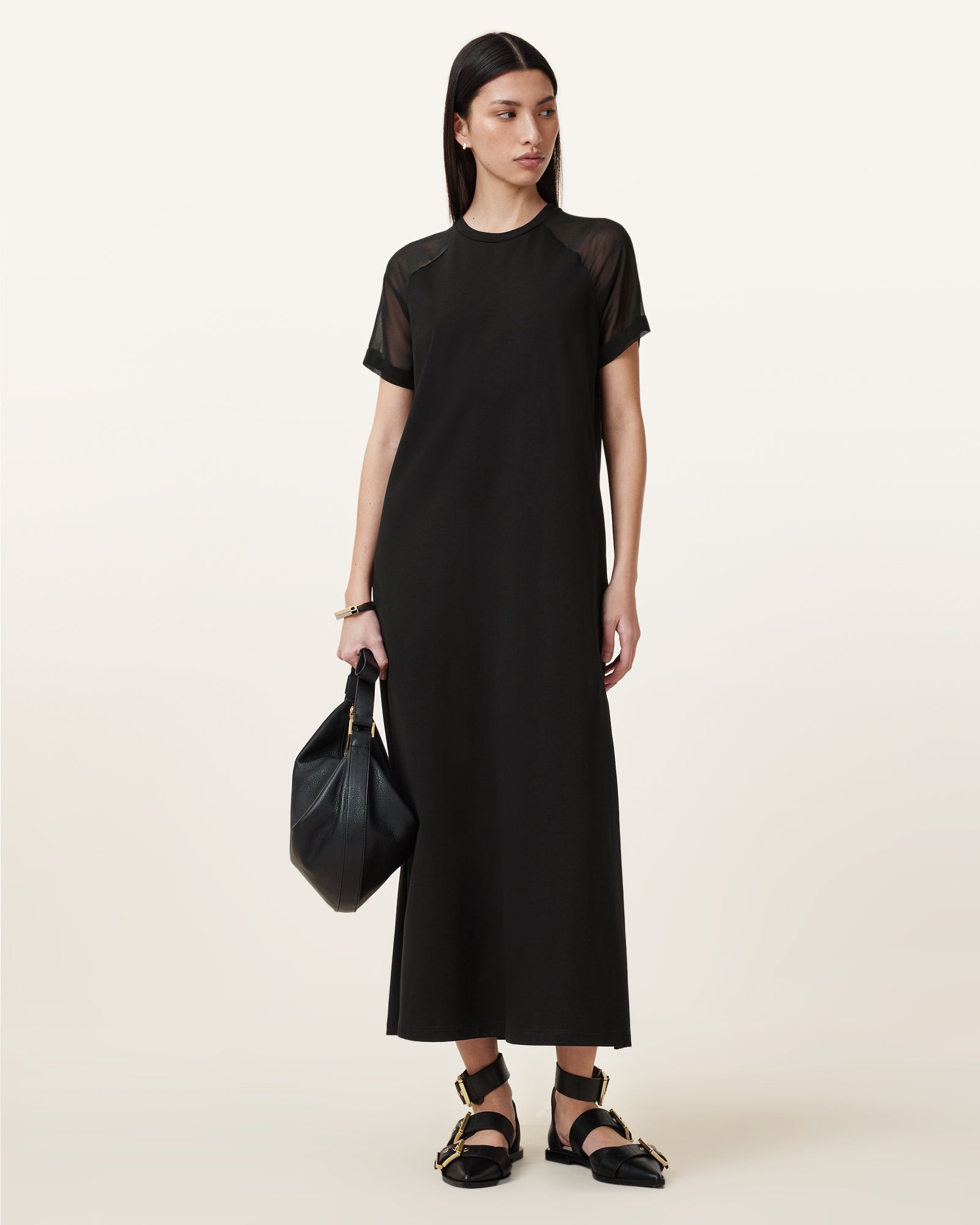 Black Color Annie Maxi Dress from AllSaints