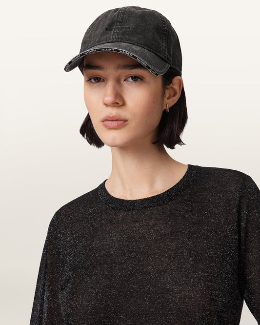 Washed Black Color Billie BB Cap from AllSaints