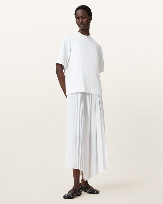 Chalk White Color Jax Tee Dress from AllSaints