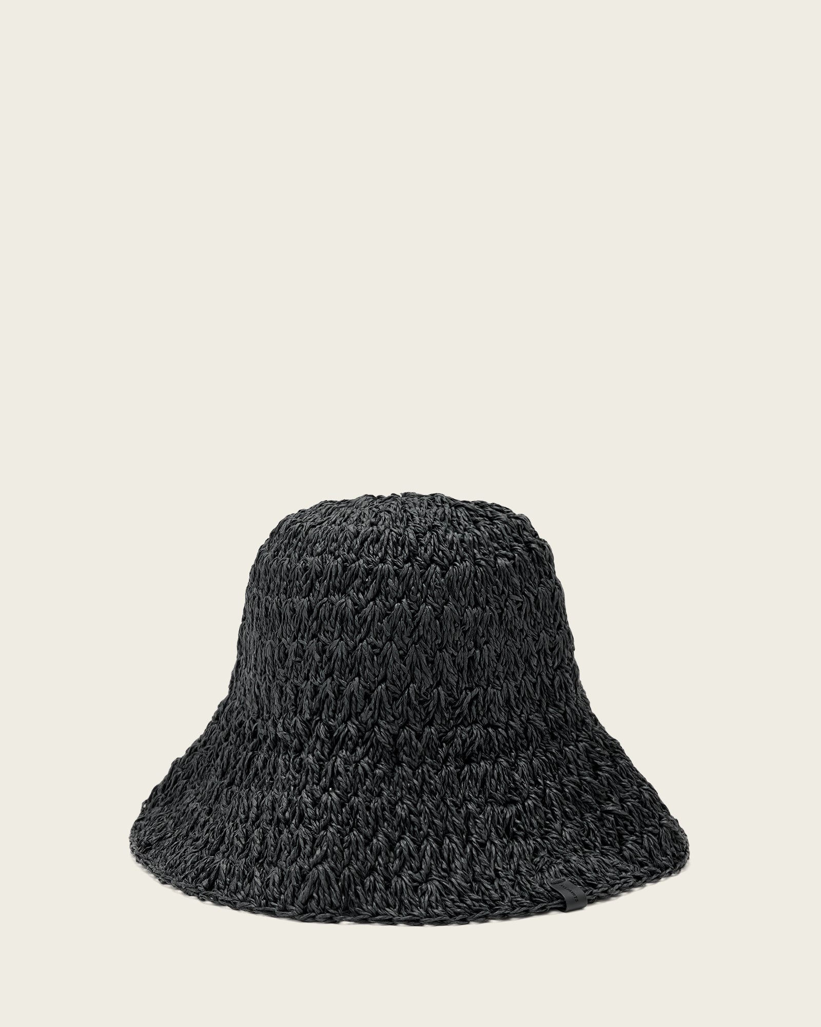 Black Color Willow Straw Hat from AllSaints