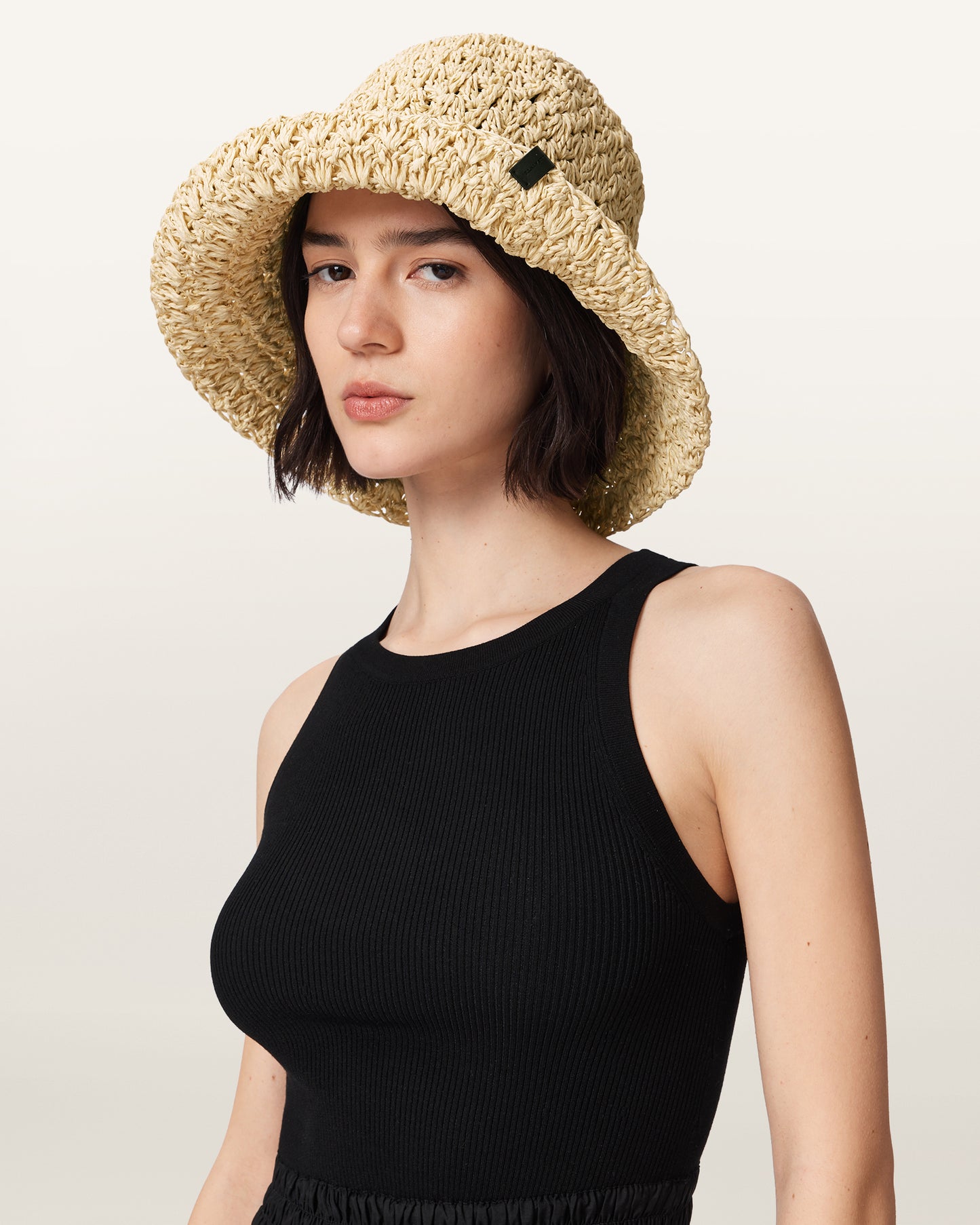 Natural Color Willow Straw Hat from AllSaints