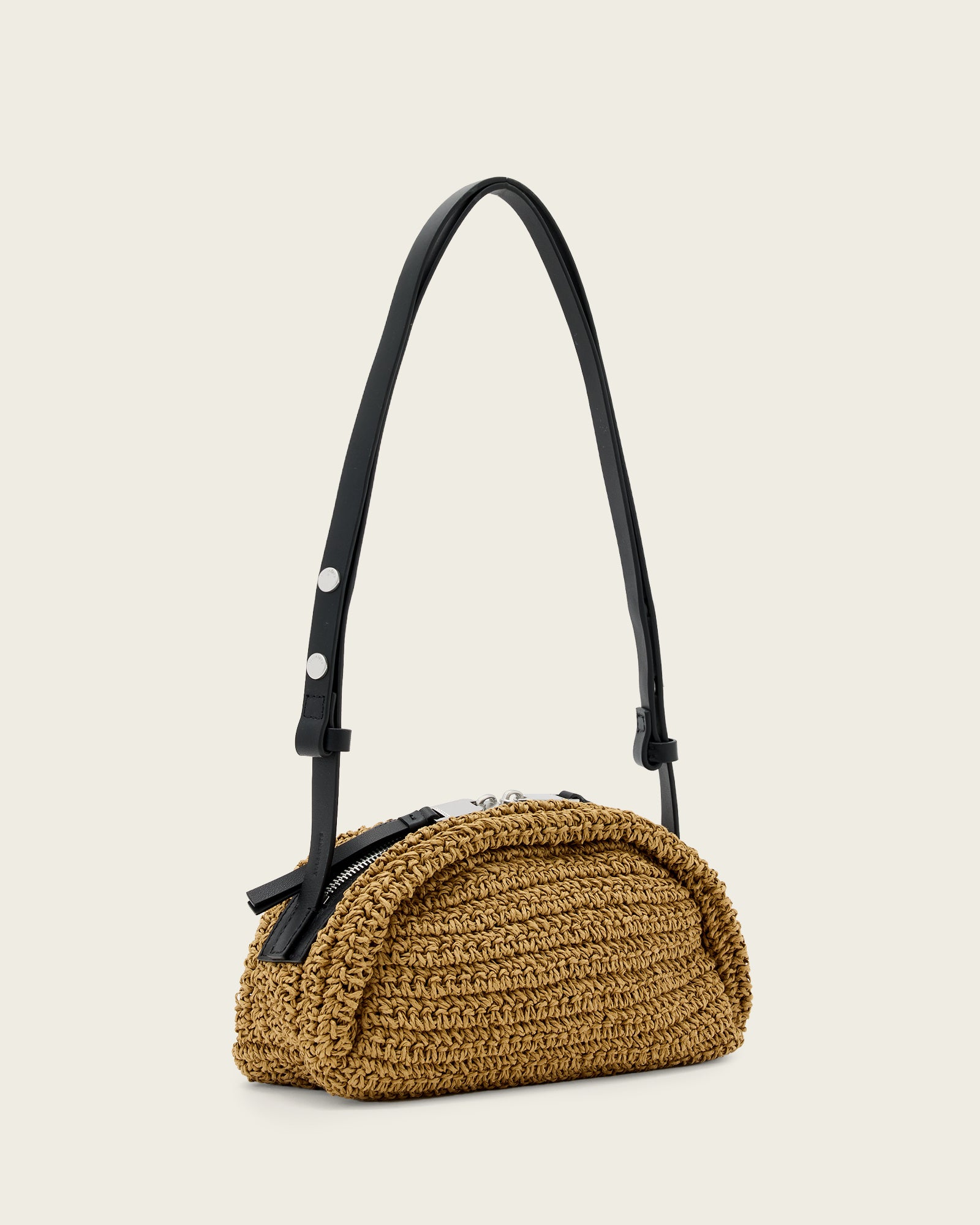 Rosalie Arc Raffia Crossbody Bag