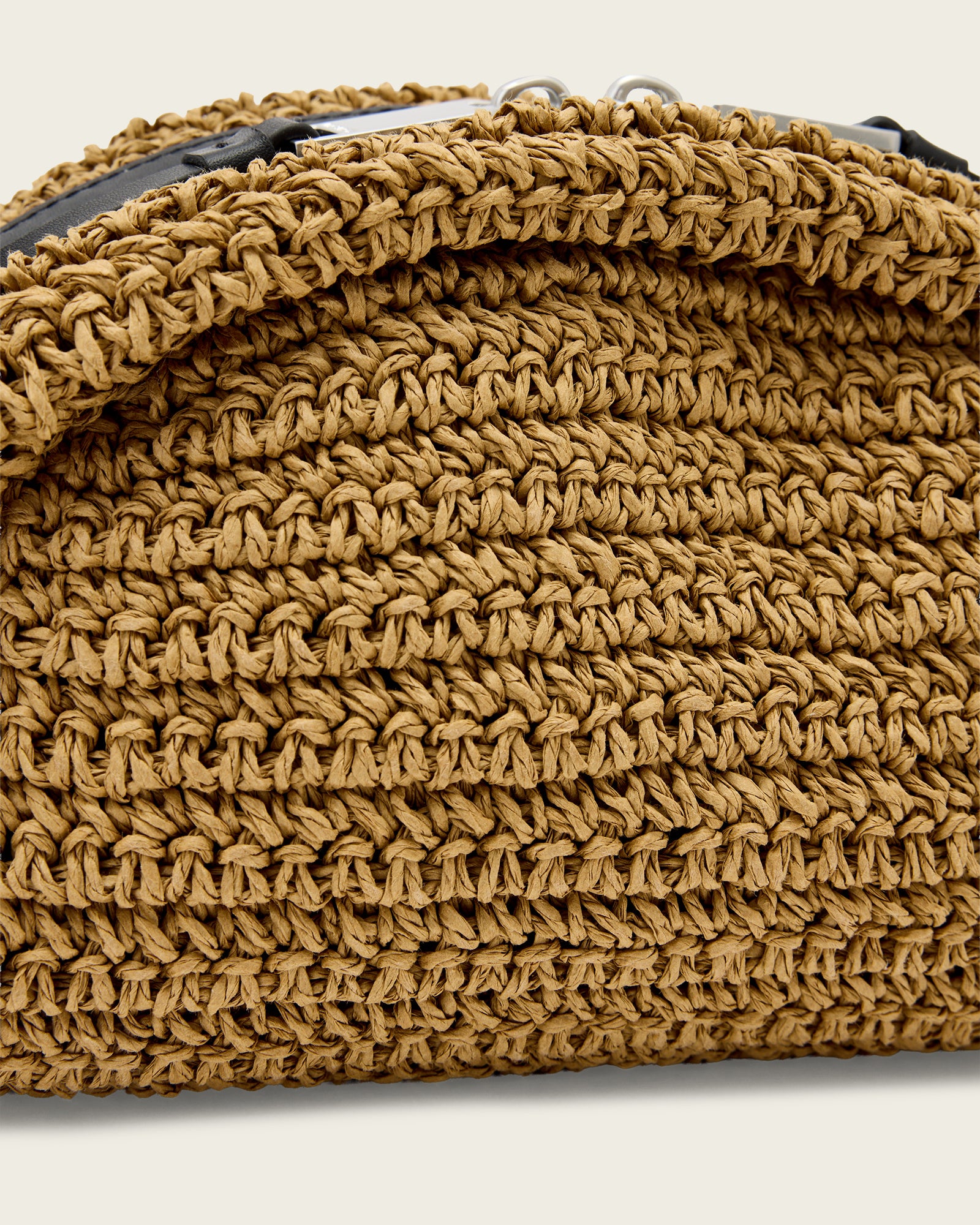 Rosalie Arc Raffia Crossbody Bag