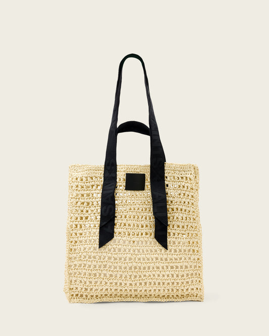 UNBLEACHED WHITE Color Lullah Paper Mesh Bag from AllSaints