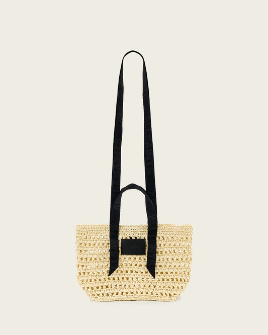 UNBLEACHED WHITE Color Celayne Paper Mesh Bag from AllSaints