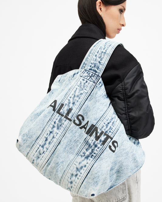 BLEACHED BLUE Color Izzy Denim Tote from AllSaints