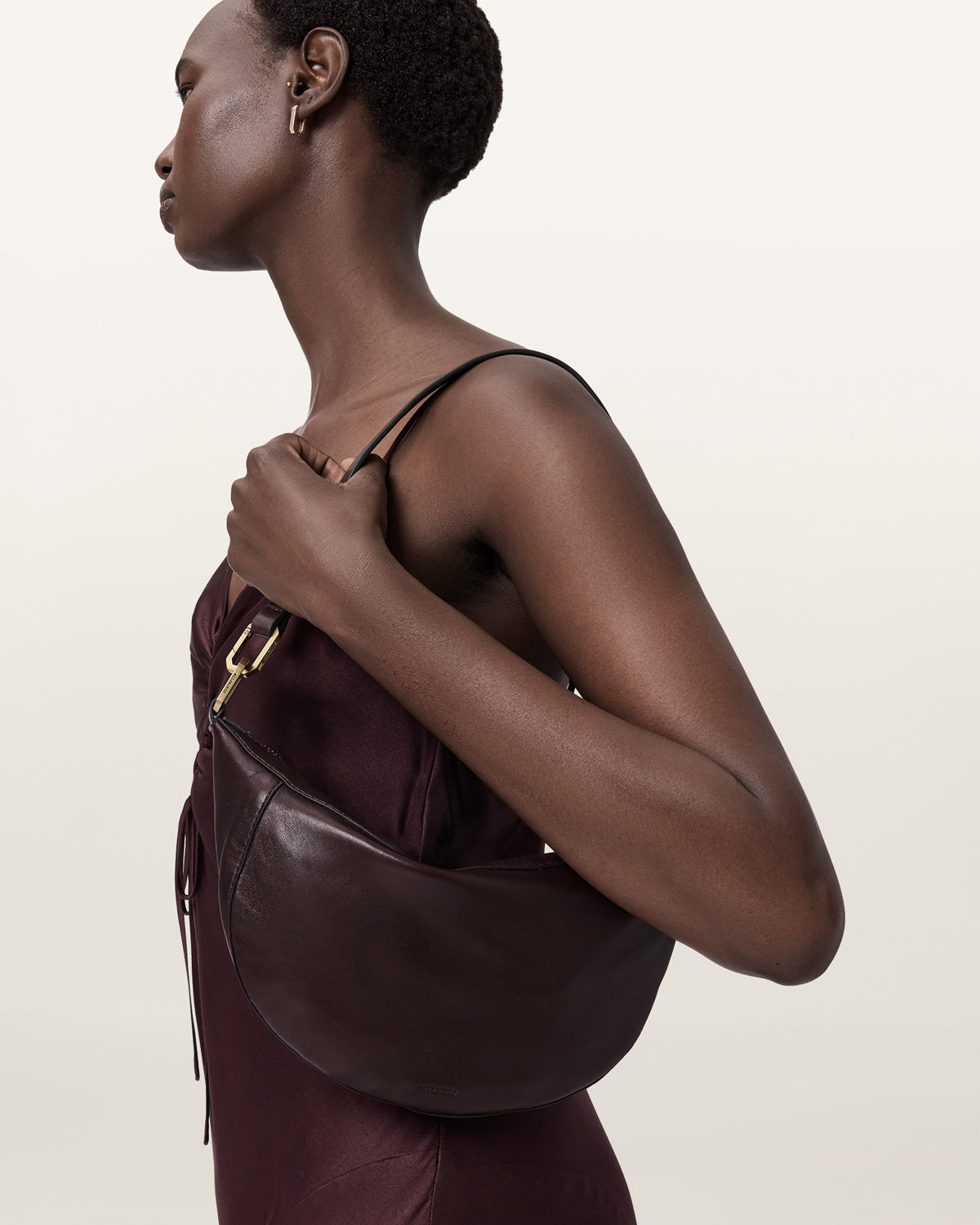 Port Red Color Luna Micro Bag from AllSaints