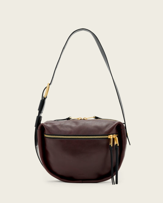 Port Red Color Noemie Crossbody Bag from AllSaints