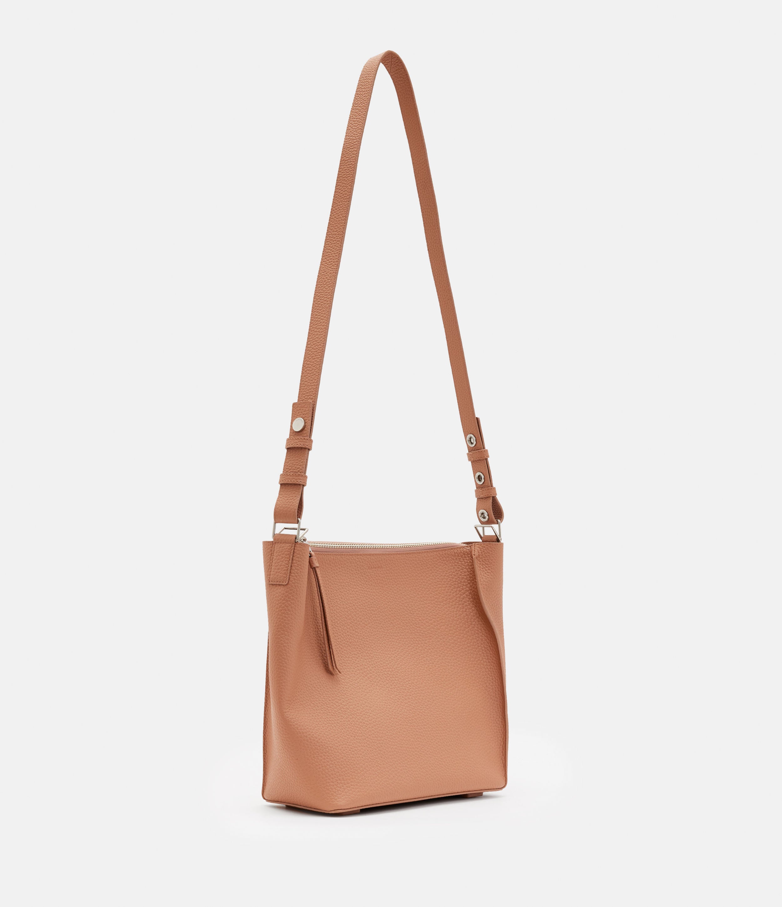 Allsaints kita pebbled online leather crossbody