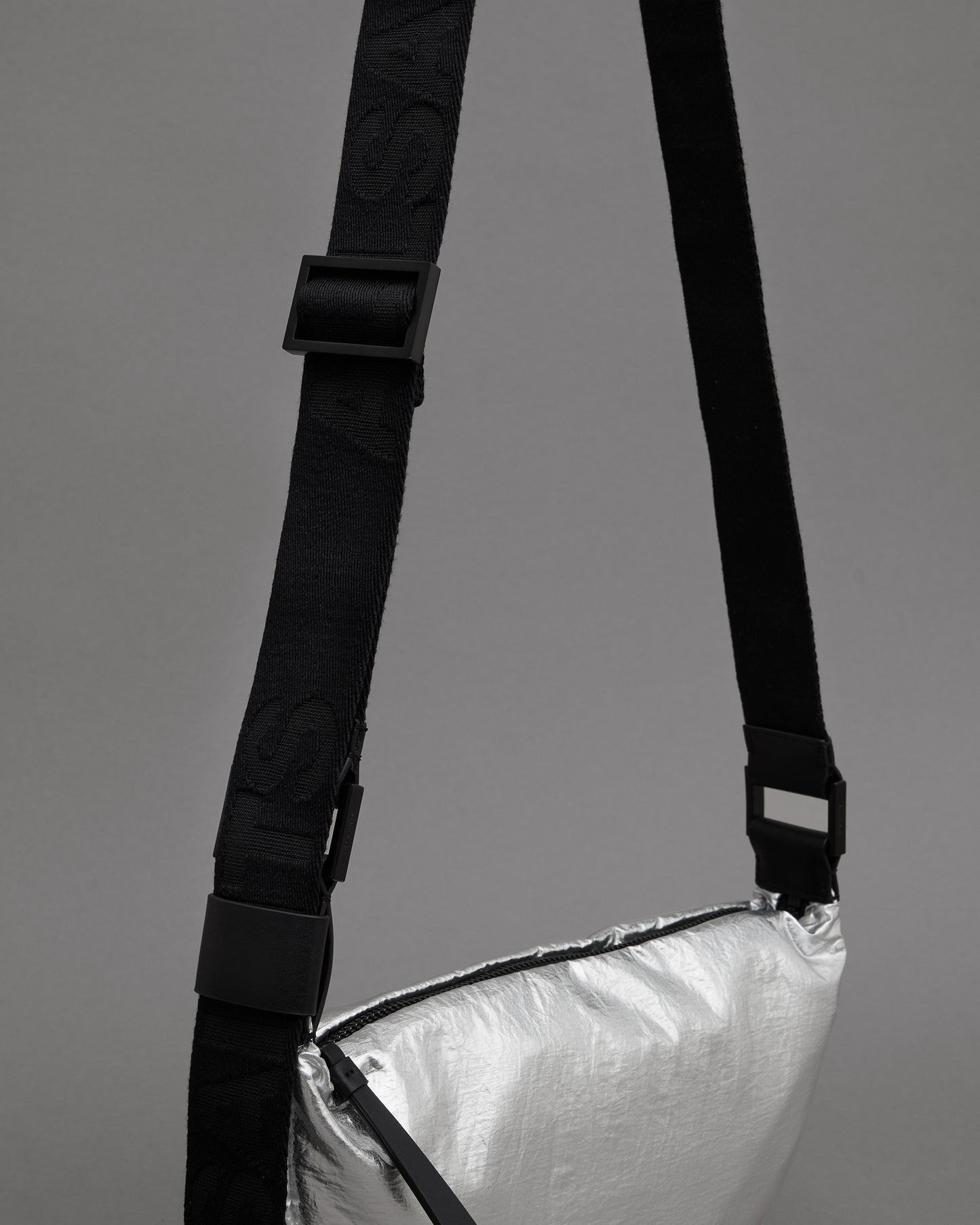 Half Moon Nylon Crossbody Bag