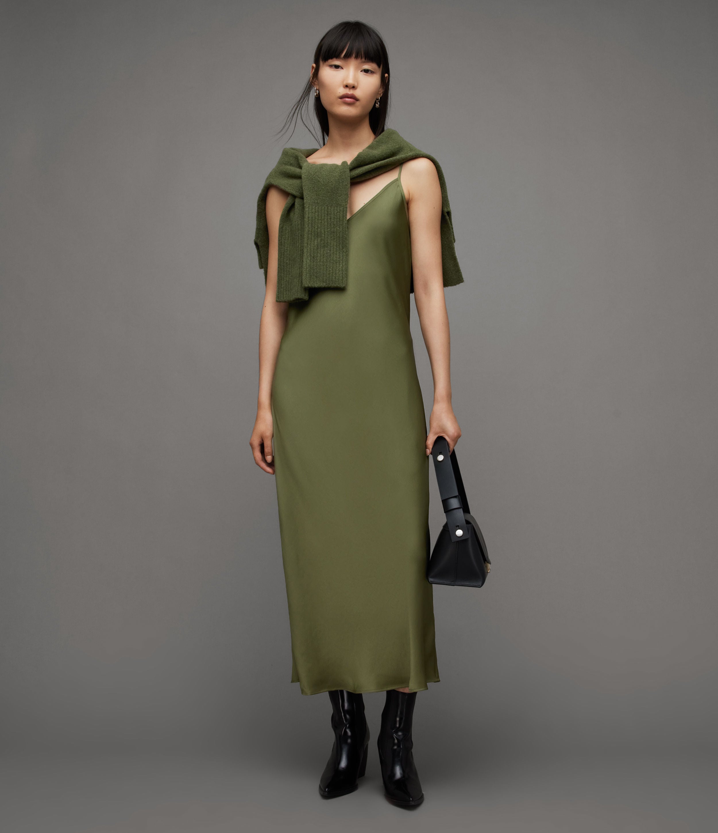 Tierny Crew Neck Dress - AllSaints Hong Kong