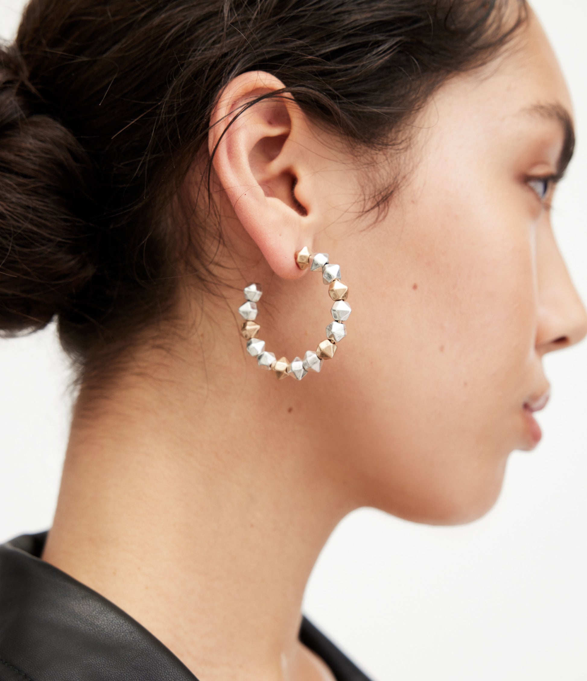 Hallie Beaded Hoops Earrings - AllSaints Hong Kong