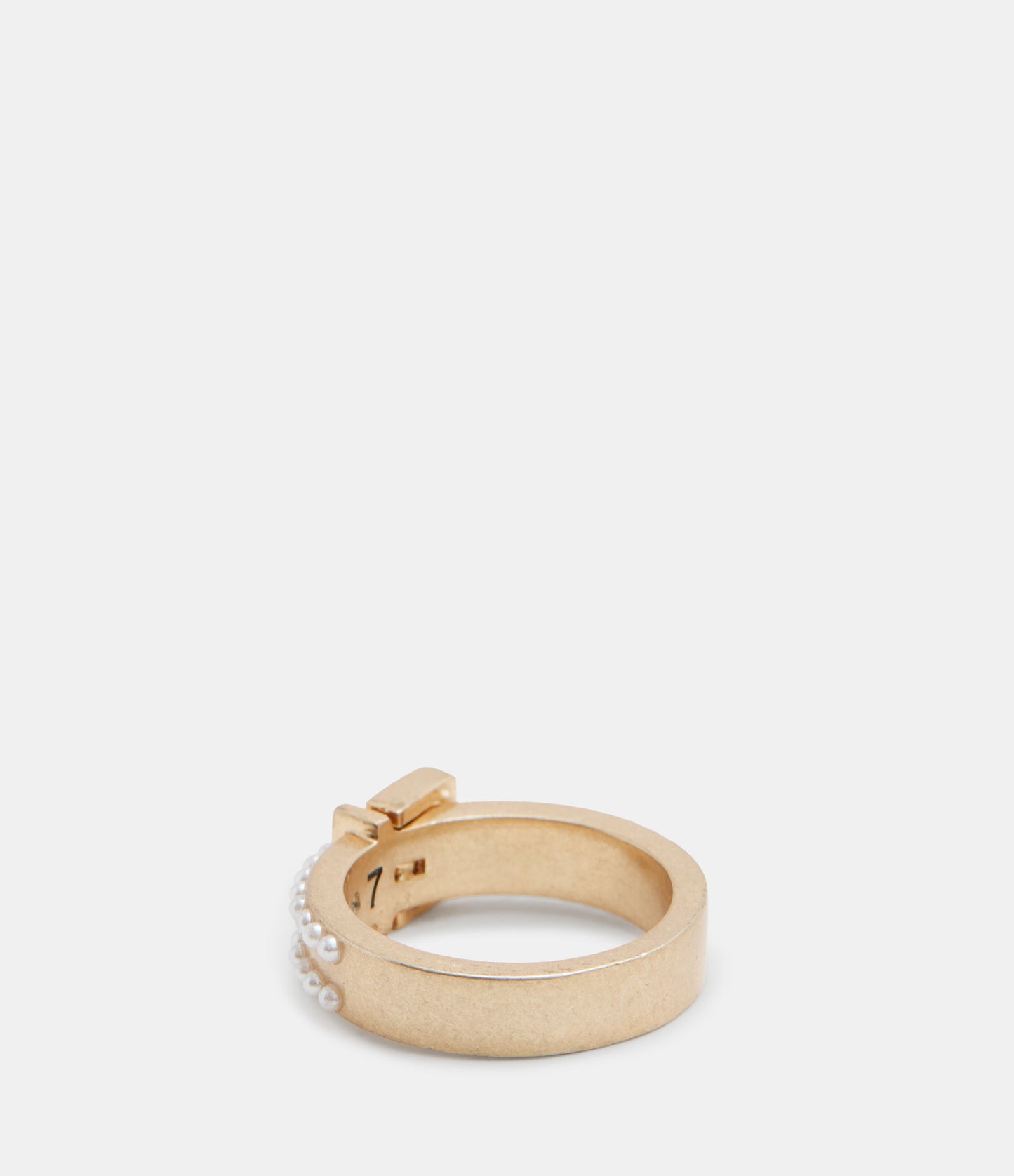 Brea Beaded Buckle Shape Ring