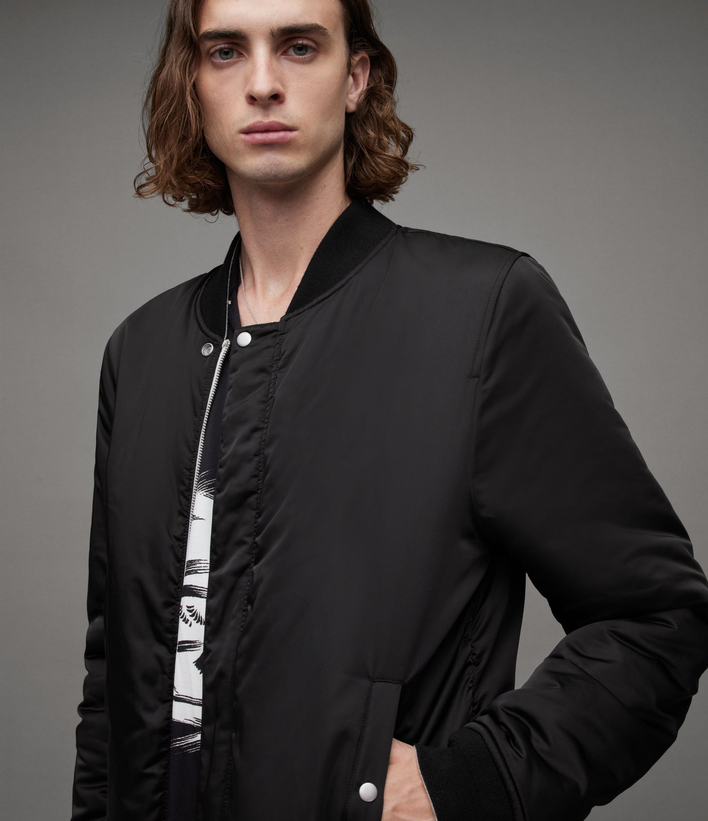 Eris Rev Bomber - AllSaints Hong Kong