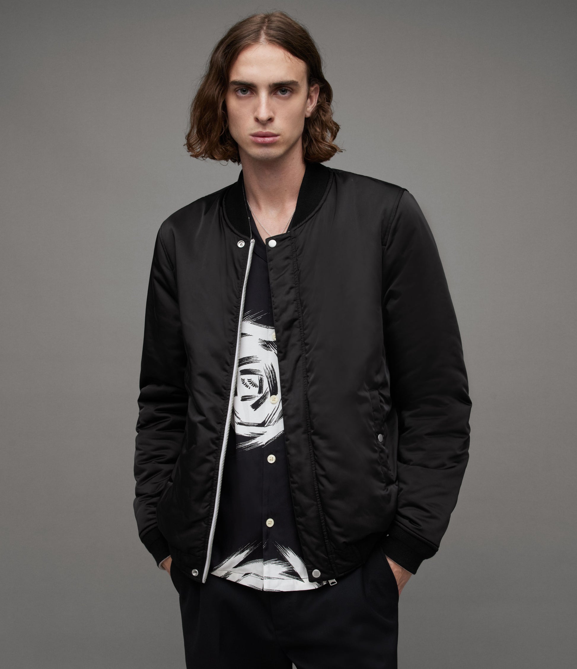 Eris Rev Bomber - AllSaints Hong Kong