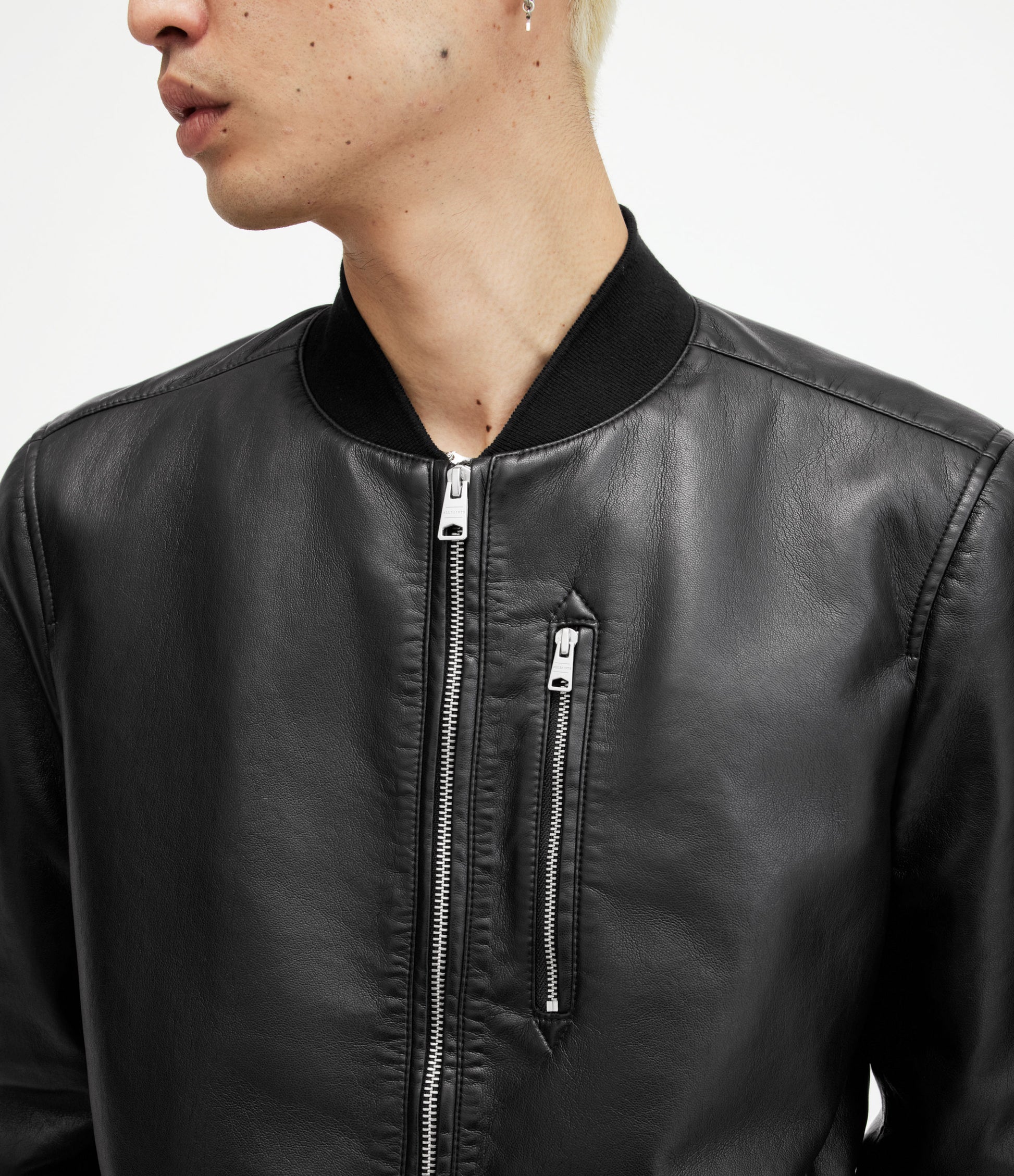 Kemble Recycled Leather Jacket - AllSaints Hong Kong