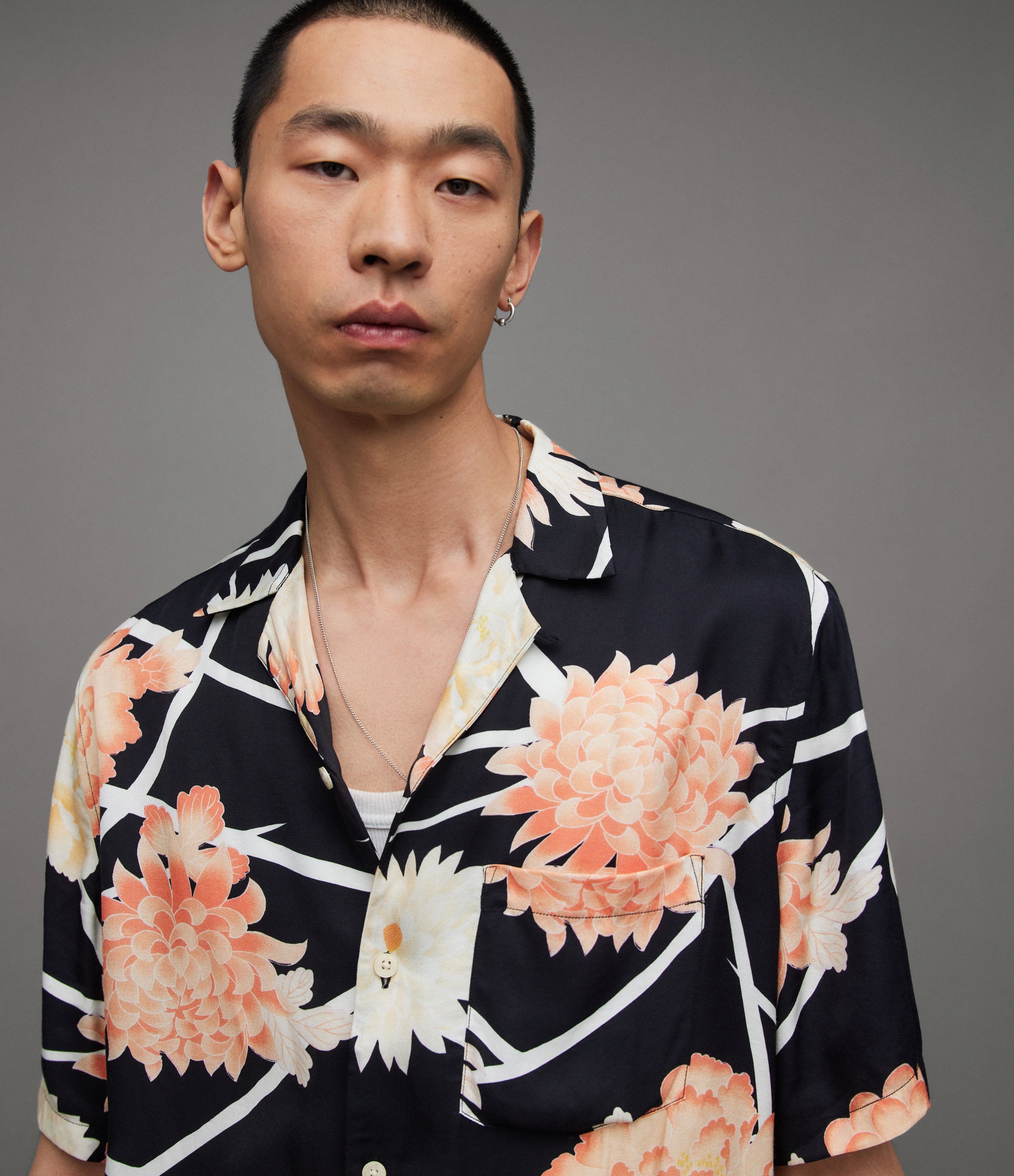 Sakura SS Shirt - AllSaints Hong Kong