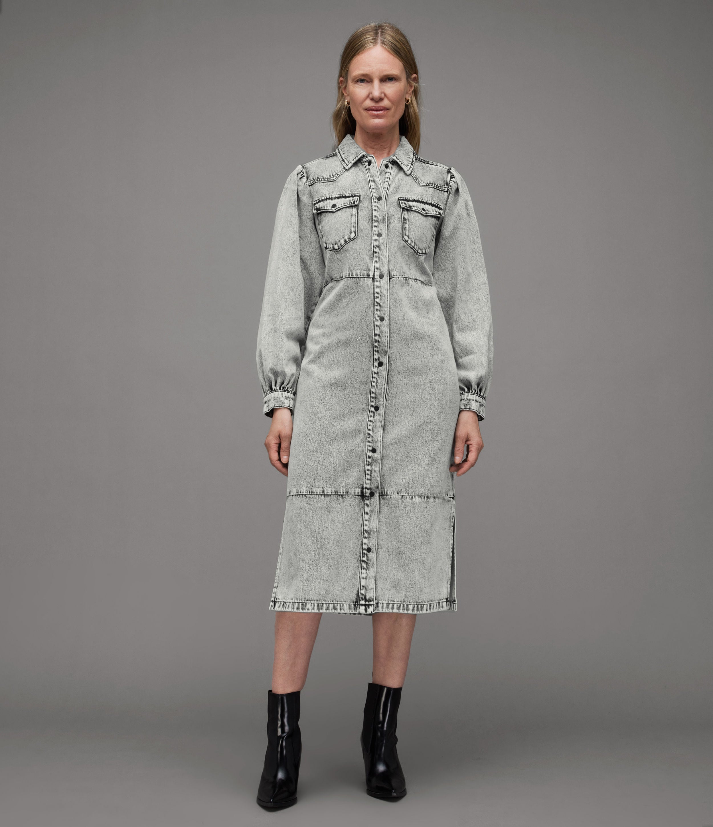 Ava Denim Dress - AllSaints Hong Kong