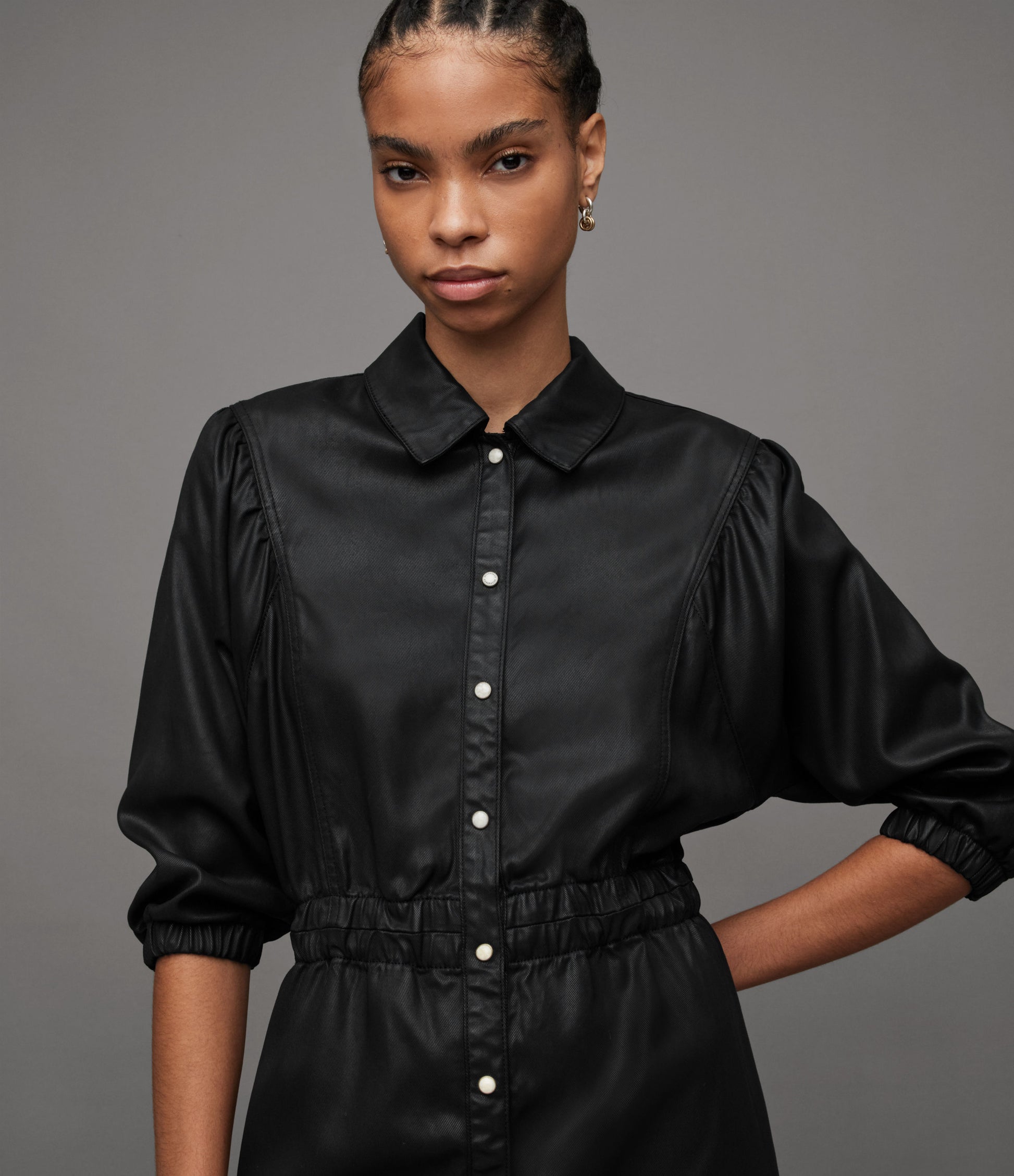 Osa Coated Denim Dress | Womenswear | AllSaints HK – AllSaints Hong Kong