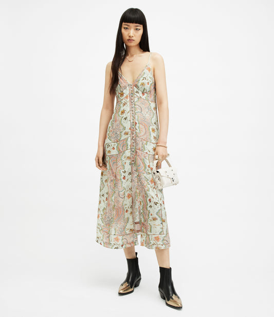 Dahlia Cascade Dress - AllSaints Hong Kong