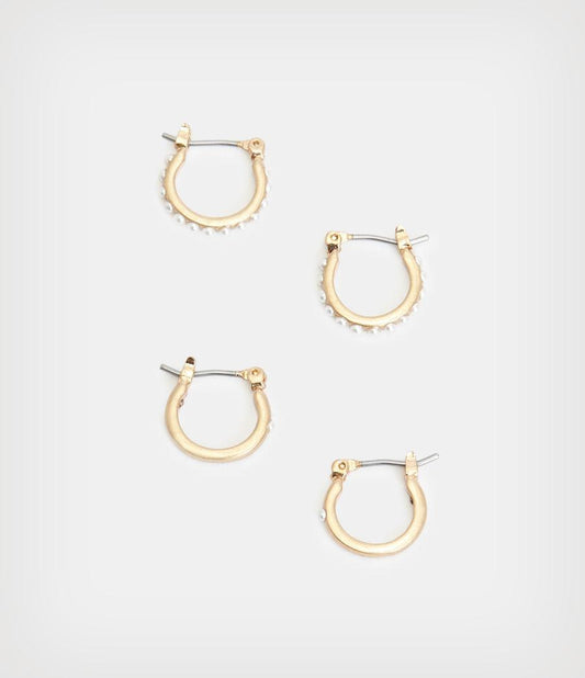Jada Huggie Earrings Set - AllSaints Hong Kong