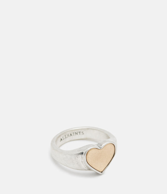 Obi Two Tone Heart Shaped Ring