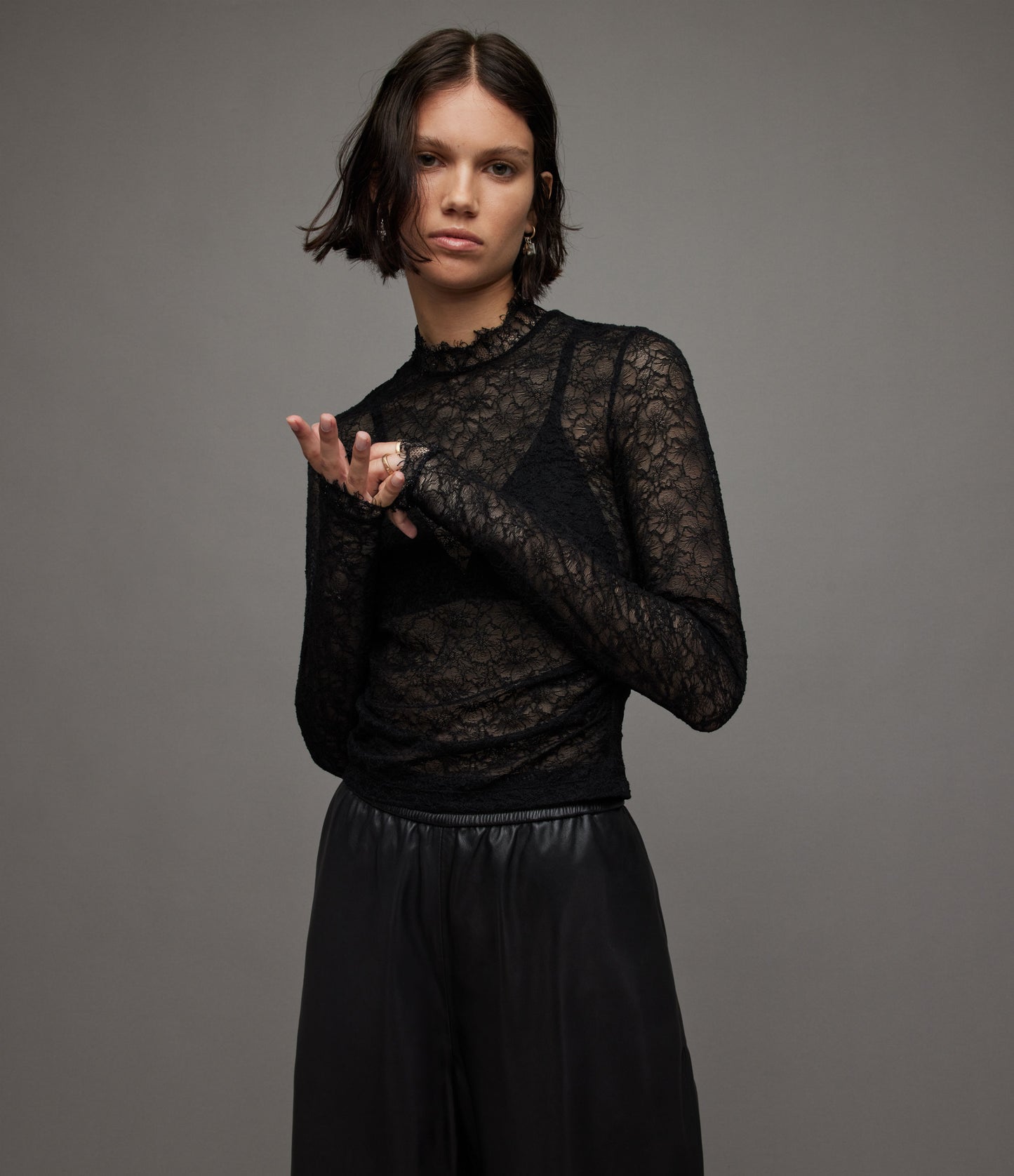 Francesco Lace Top | Womenswear | AllSaints HK – AllSaints Hong Kong