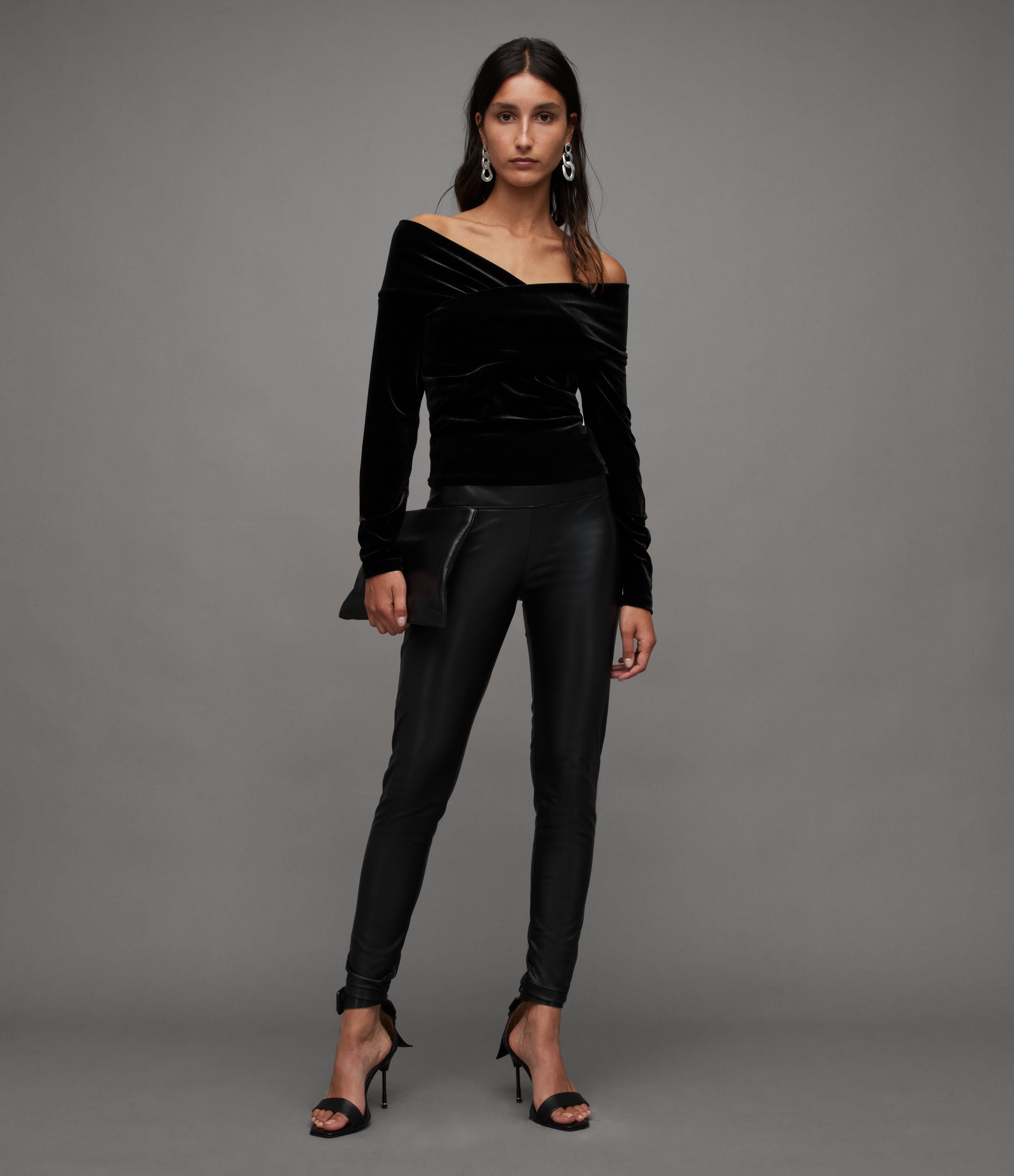 Delta Velvet Top - AllSaints Hong Kong