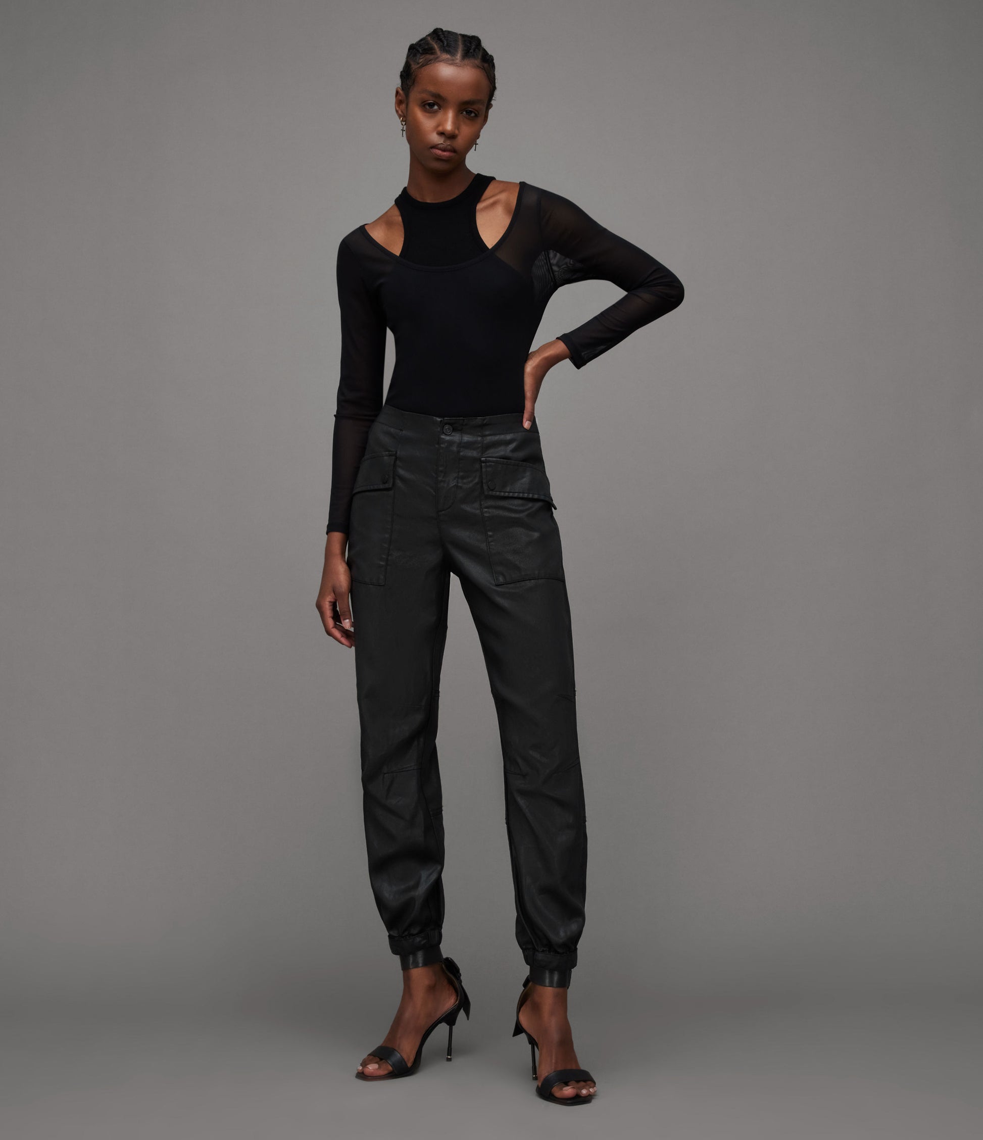 Val Coated Trouser | Womenswear | AllSaints HK – AllSaints Hong Kong